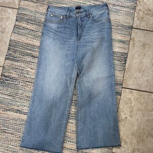 J Crew Factory Blue Wide-Leg Women’s Jeans